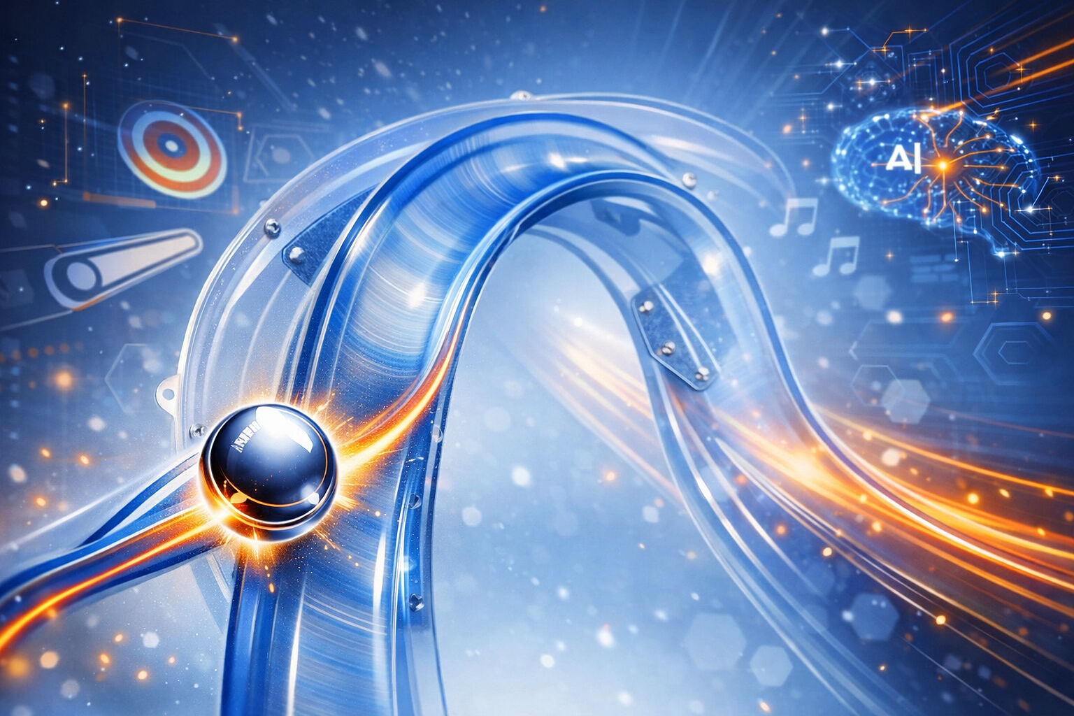 Minimalist physics abstract trajectories